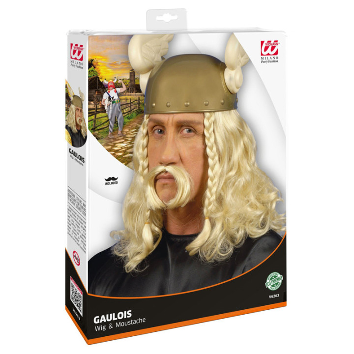 Perrurque avec moustache - Gaulois | Le Géant de la Fête