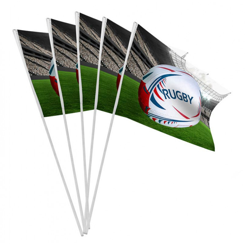 Flag Rugby Notes Drapeaux - Rugby - lot de 10 | Le Géant de la Fête