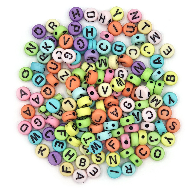 200 Perles Acryliques Rondes Multicolores - 6 Mm, Livraison Gratuite, Pour Créations