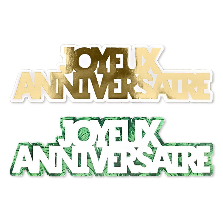Confettis de table “Joyeux Anniversaire”- Tropical Party - lot de 20 | Le Géant de la Fête