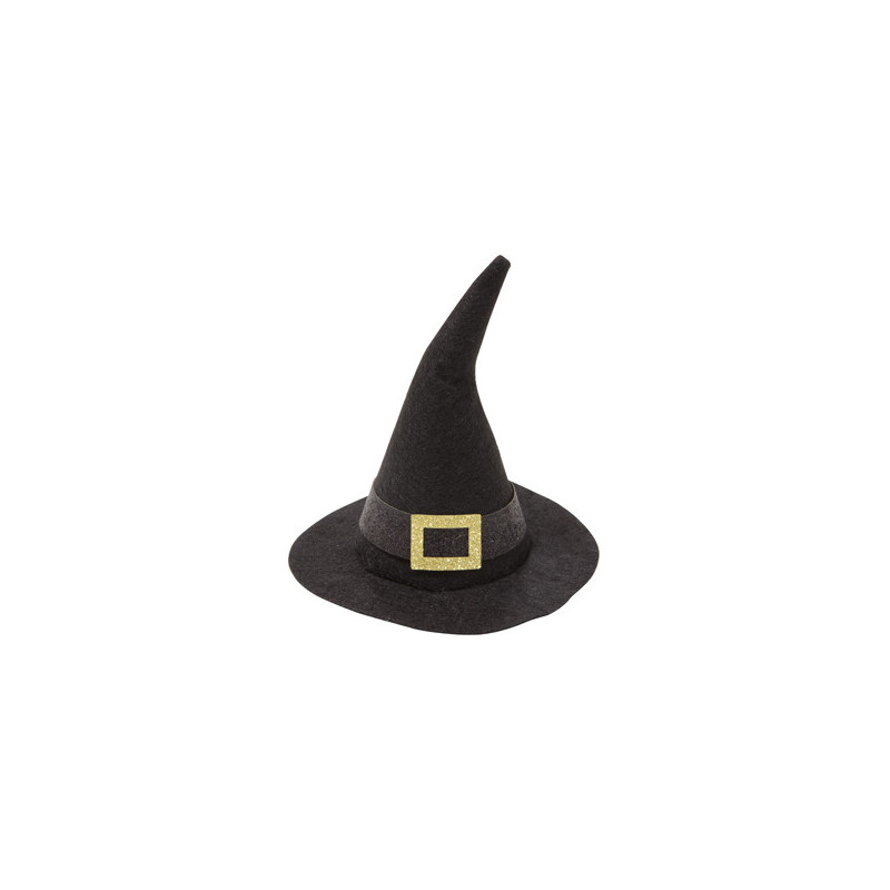 Lot De 5 Chapeaux De Sorcière Noirs Pointus Pour Halloween | Pliables, Taille 38 Cm | Pour Enfants Et Adultes - 2