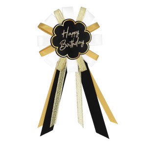 Cocarde "Happy Birthday" - Étincelant | Le Géant de la Fête