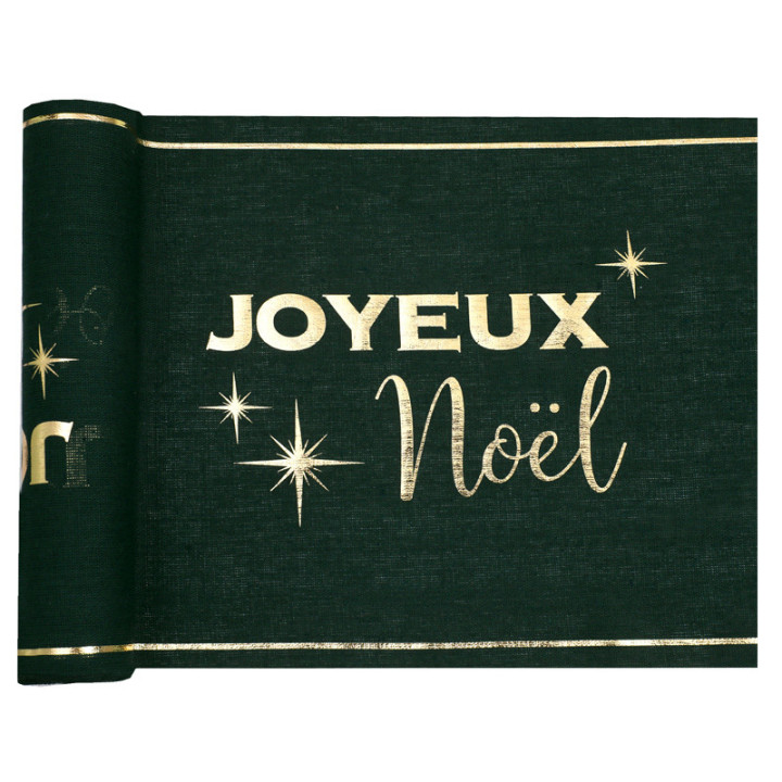 Chemin de table - Noël chic - Vert | Le Géant de la Fête