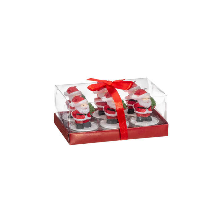 Bougies chauffe-plat - Père Noël - lot de 6 | Le Géant de la Fête