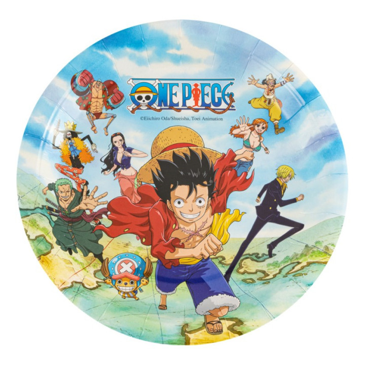 Assiettes - One Piece - lot de 8 | Le Géant de la Fête