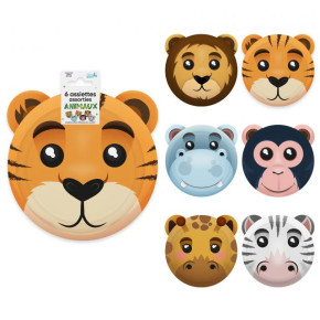Assiettes - Animaux de la jungle baby - lot de 6 | Le Géant de la Fête