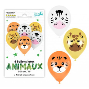 Ballons - Animaux de la jungle baby - lot de 6 | Le Géant de la Fête