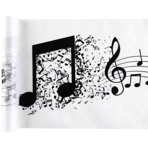 Chemin de table - Gamme musicale - 30 cm x 5 m | Le Géant de la Fête