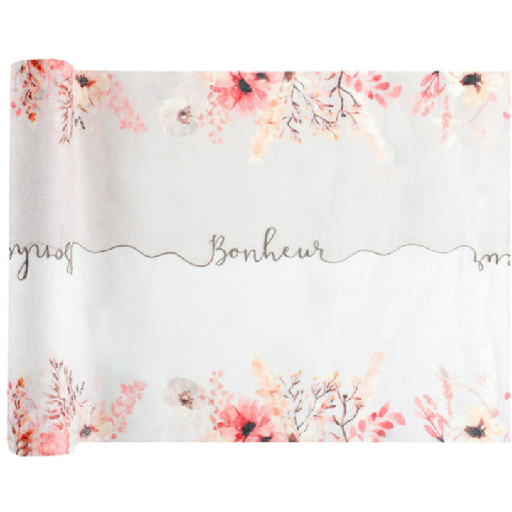 Chemin de table - Amour floral - 28 cm x 3 m | Le Géant de la Fête