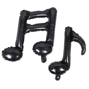 Ballons métalliques - Notes de musique - lot de 10 | Le Géant de la Fête