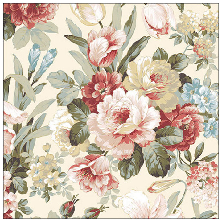 Serviettes décorées - Fleurs anciennes - lot de 20 | Le Géant de la Fête