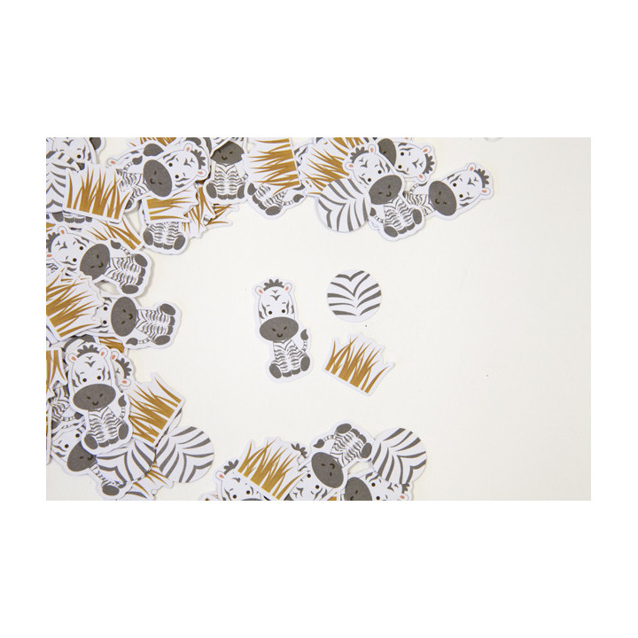 Confettis de table - Zèbre - 10 g | Le Géant de la Fête