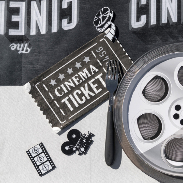 Serviettes - Ticket de cinéma - lot de 20 | Le Géant de la Fête