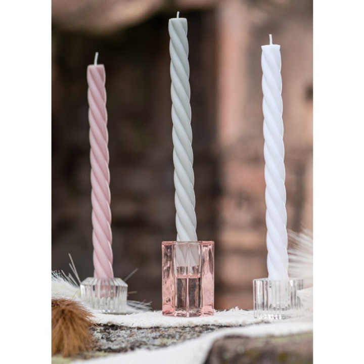 Bougies flambeau - Torsade - lot de 2 | Le Géant de la Fête