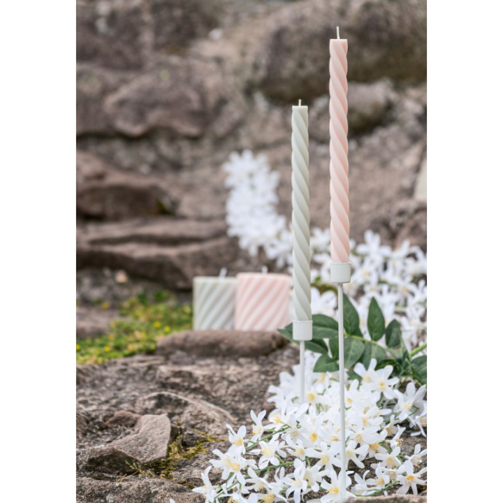 Bougies flambeau - Torsade - lot de 2 | Le Géant de la Fête