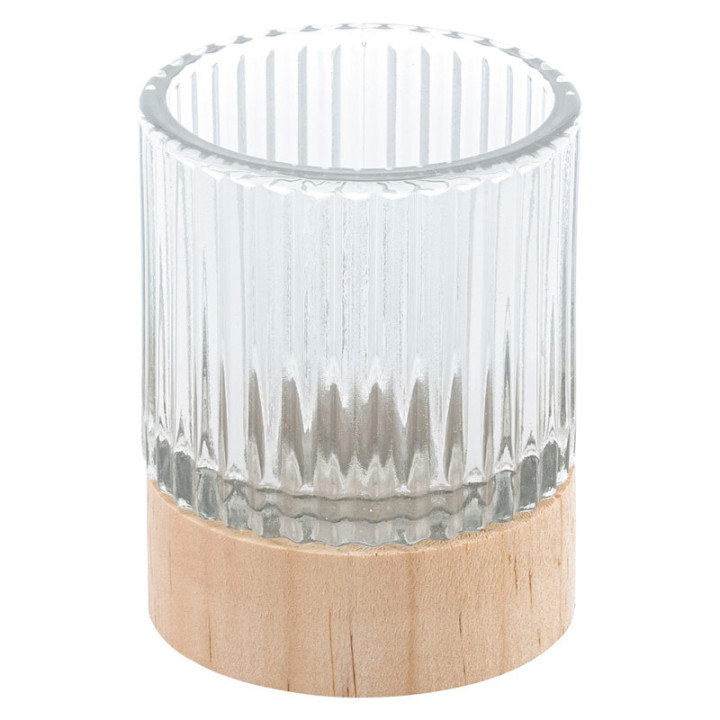 Générique Chandelier en Verre Clair Haut Bougeoir Décor - Transparent