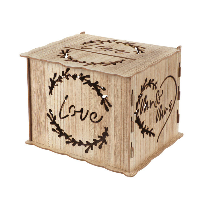 Cagnotte en bois - Mariage au naturel | Le Géant de la Fête