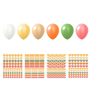 Kit de déco pour ballons - Pâques - lot de 6 | Le Géant de la Fête