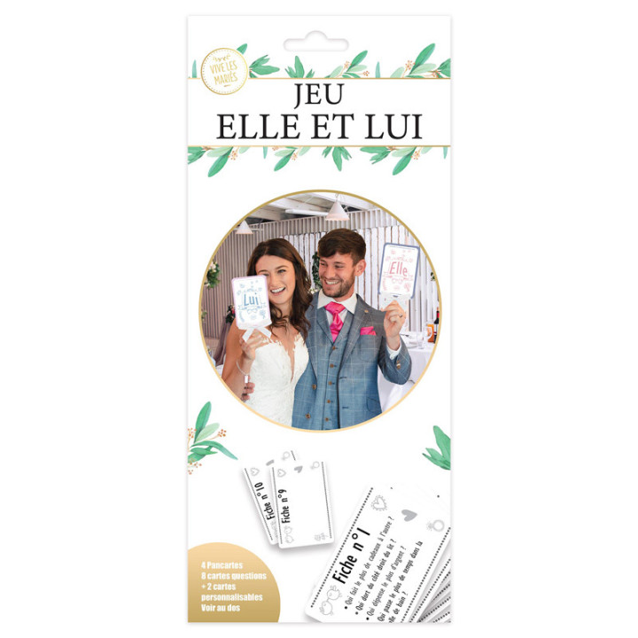 Jeu "Elle/Moi" et "Lui/Moi" - Blanc | Le Géant de la Fête