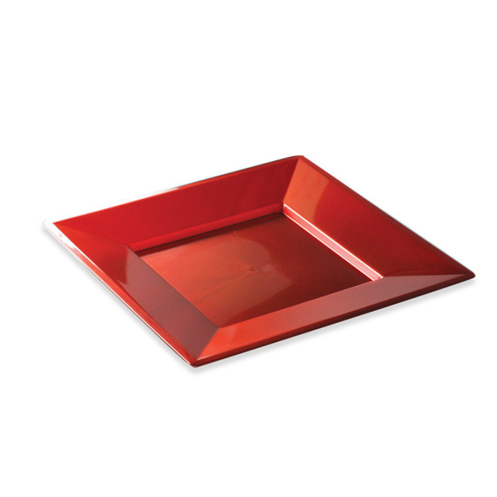 Grandes assiettes carrées - Haute Qualité - lot de 4 | Le Géant de la Fête