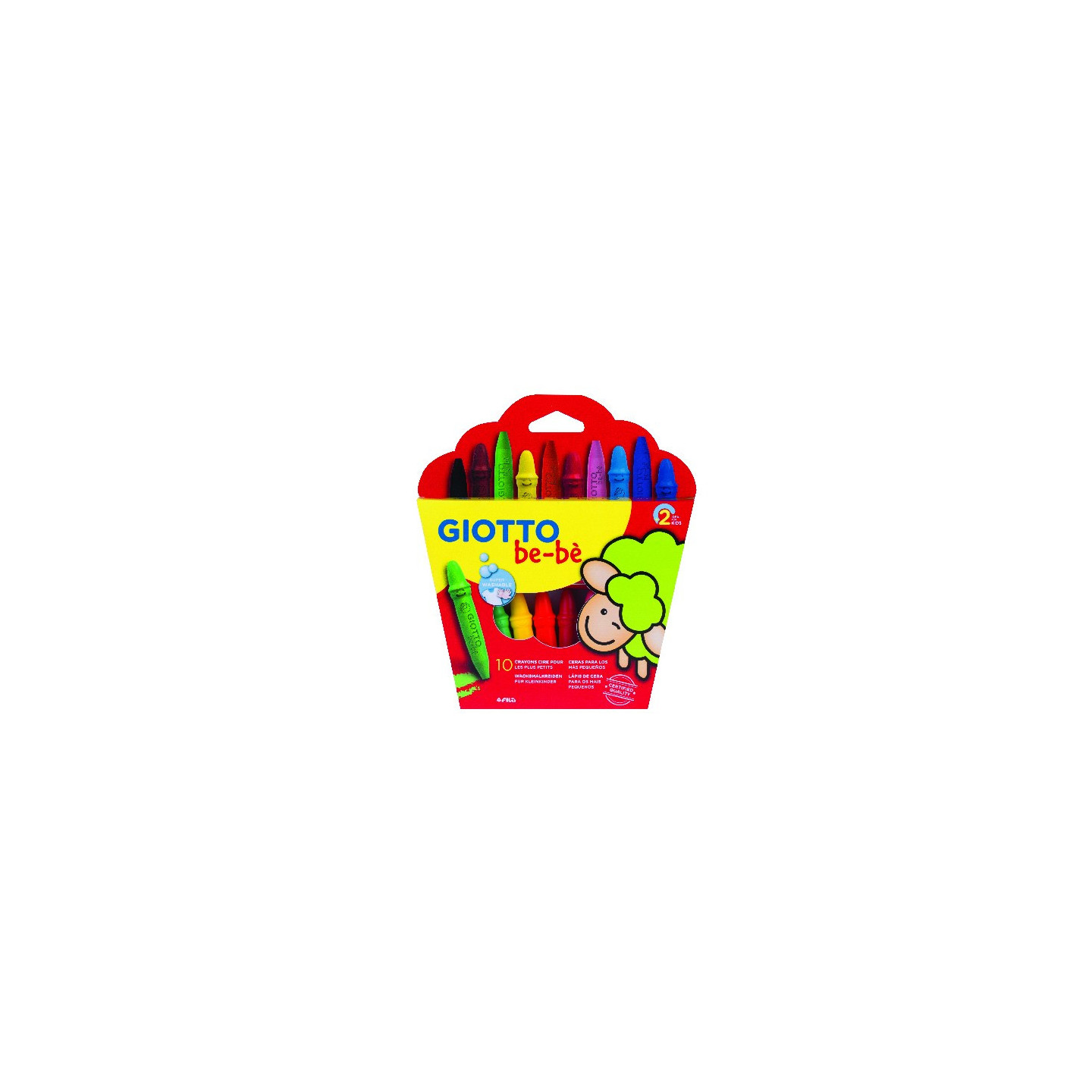 Etui de 10 crayons cire Giotto Bébé Etui de 10 crayons cire Giotto Bébé