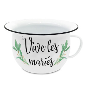 Pot de chambre "Vive la Mariée" - Feuilles | Le Géant de la Fête