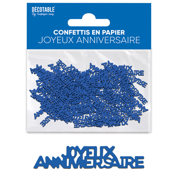 Confettis de table "Joyeux anniversaire" | Le Géant de la Fête