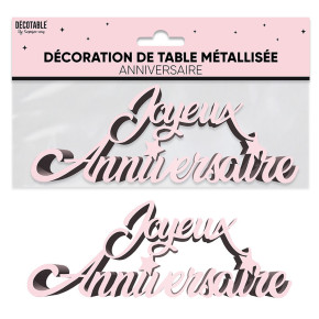 Centre de table "Joyeux anniversaire" - Étoiles | Le Géant de la Fête