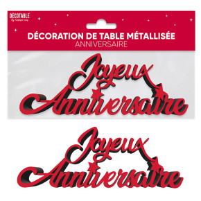 Centre de table "Joyeux anniversaire" - Étoiles | Le Géant de la Fête