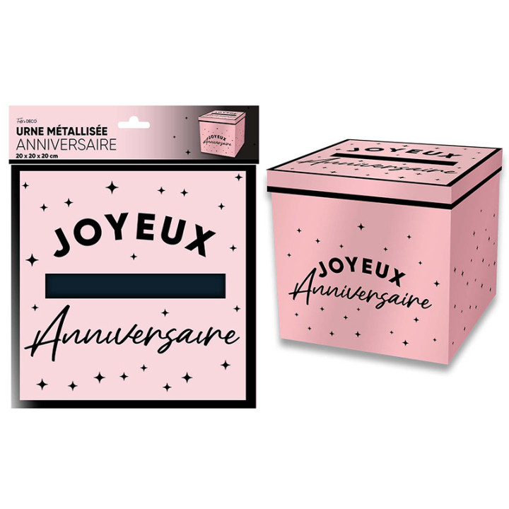 Urne “Joyeux Anniversaire” - Étoiles | Le Géant de la Fête