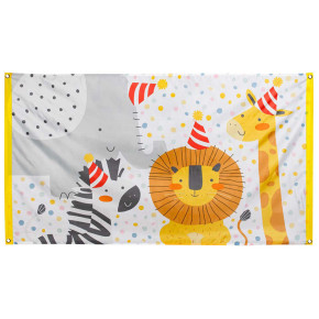 Bannière horizontale - Safari - 90 x 150 cm | Le Géant de la Fête