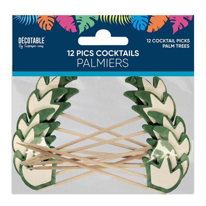 Pics alvéolés - Palmier - lot de 12 | Le Géant de la Fête