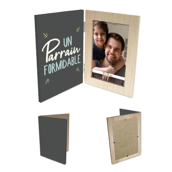 Cadre photo double "Parrain formidable" | Le Géant de la Fête