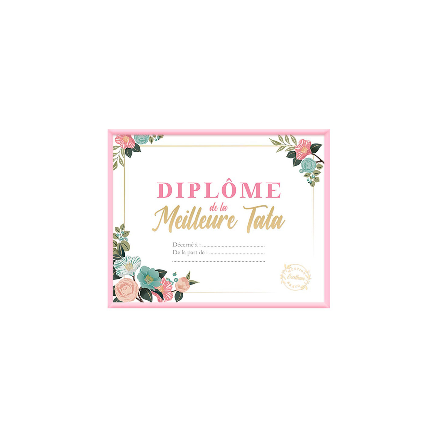 Diplôme de la Meilleure Tata | Le Géant de la Fête