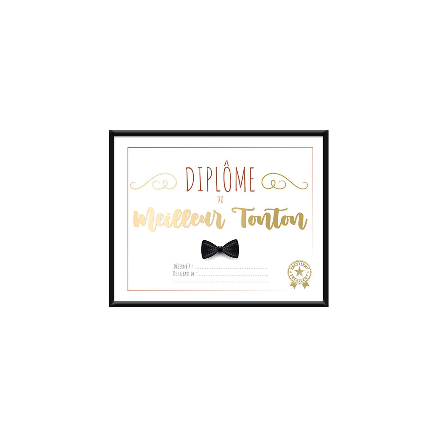 Diplôme du Meilleur Tonton | Le Géant de la Fête