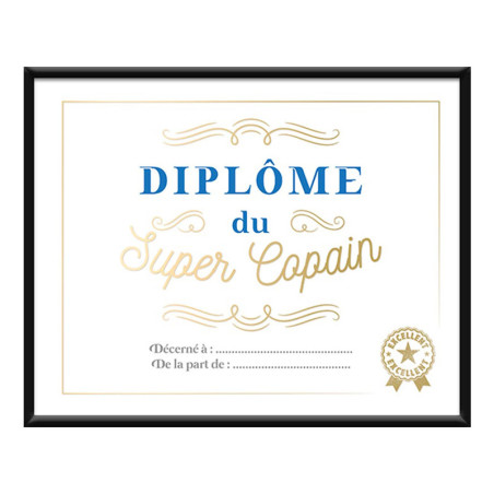 Diplôme du Super copain | Le Géant de la Fête