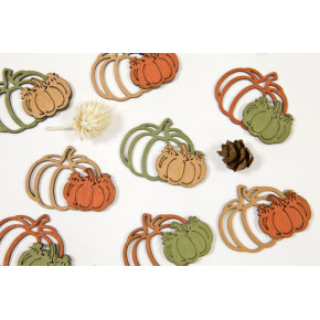 Confettis de table - Double citrouilles - lot de 10 | Le Géant de la Fête