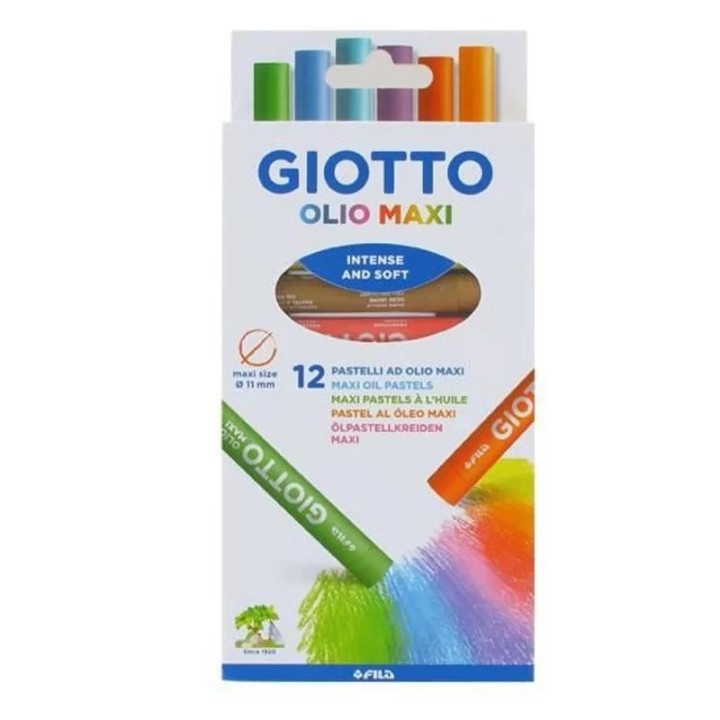 Maxi Pastel à l'huile - Giotto - lot de 12 | Le Géant de la Fête