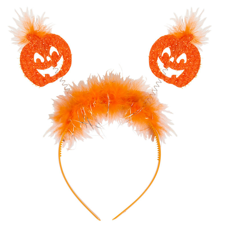 Accessoires LED Halloween – Serre-tête Et Collier Citrouille Lumineux – Pour Adulte Et Enfant – Fêtes, Déguisements, Carnaval - 4