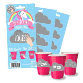 Stickers à gratter - Nuage - lot de 10 | Le Géant de la Fête