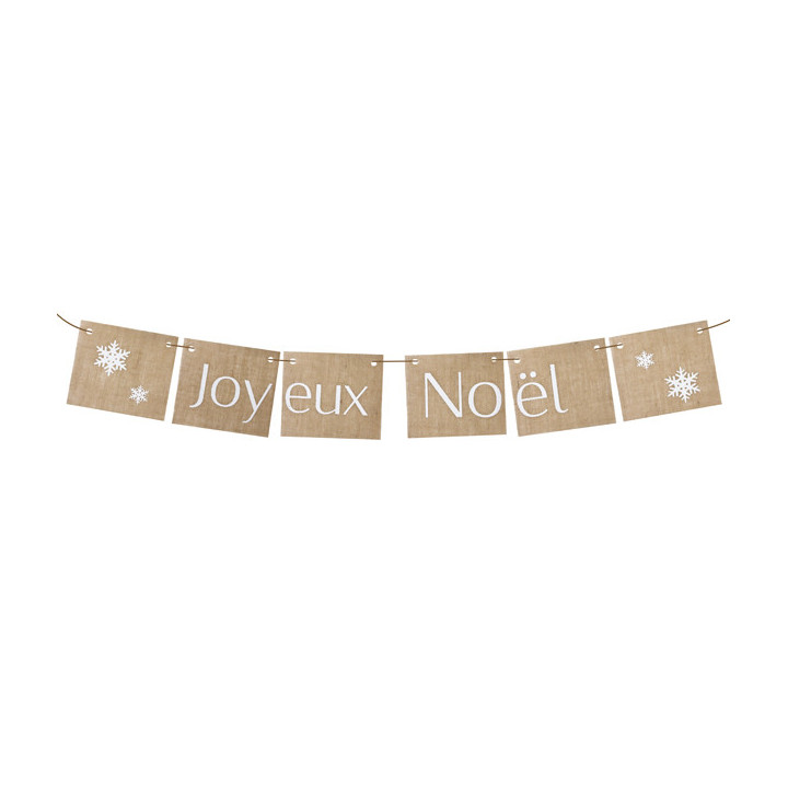 Guirlande en toile "Joyeux Noël" - 2.50 m | Le Géant de la Fête