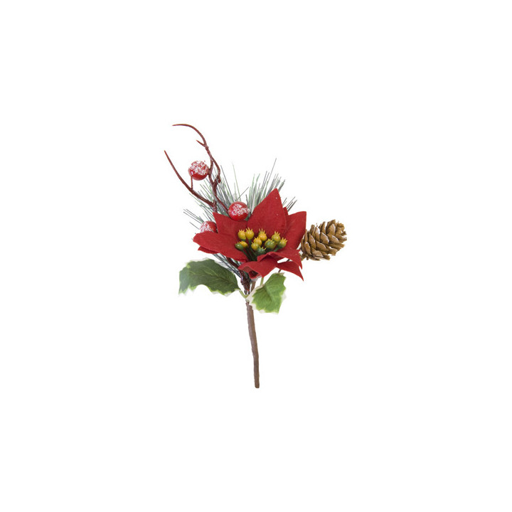 Piquet de Noël - Poinsettia | Le Géant de la Fête