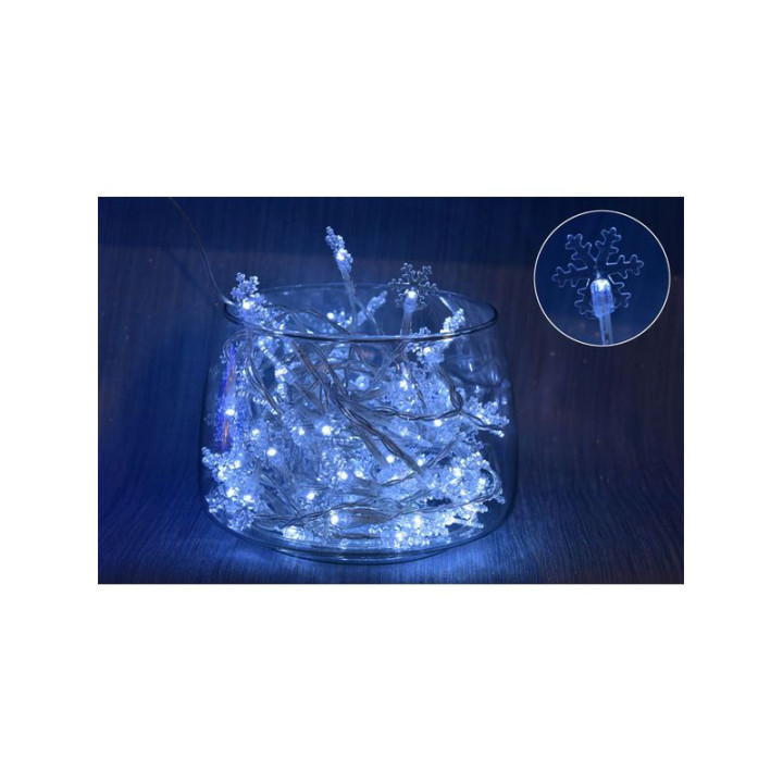 Guirlande lumineuse - Flocons - 8 m - Blanc froid | Le Géant de la Fête