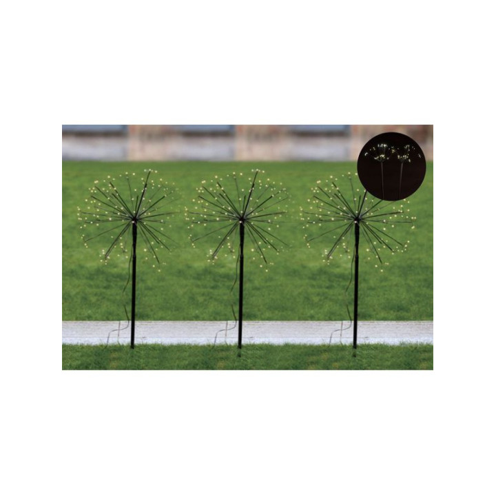 Bornes bouquet - lot de 3 - Blanc chaud | Le Géant de la Fête