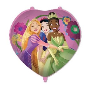 Ballon métallique en coeur - Princesses | Le Géant de la Fête