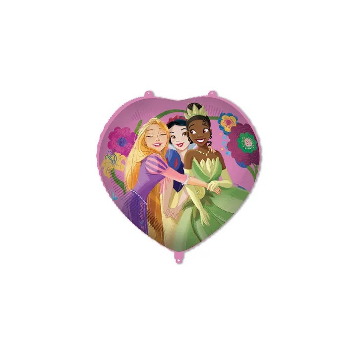 Ballon métallique en coeur - Princesses | Le Géant de la Fête