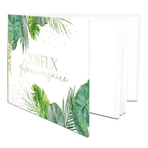 Livre d'or "Anniversaire"- Tropical Palm | Le Géant de la Fête