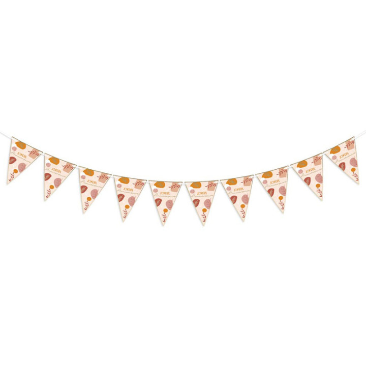 Guirlande à pavillons "Anniversaire" - 3 m - Terracotta | Le Géant de la Fête