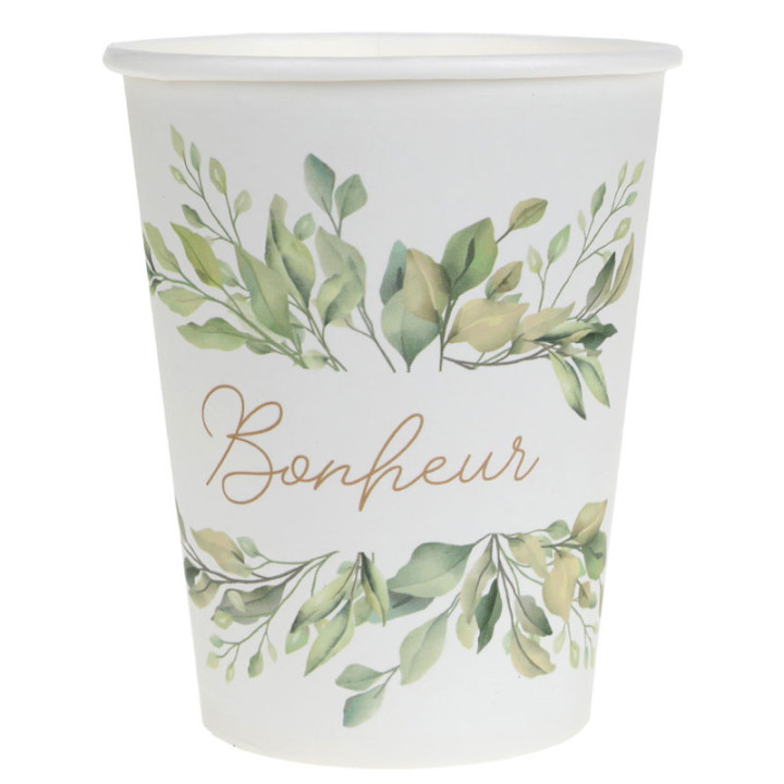Gobelets - Ô Bonheur - lot de 10 | Le Géant de la Fête
