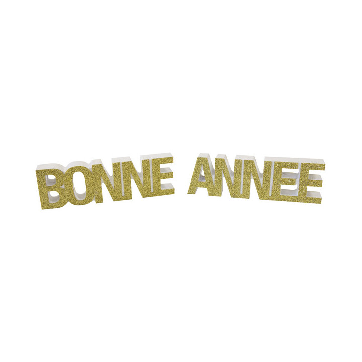 Décoration de table "Bonne Année" - Doré | Le Géant de la Fête